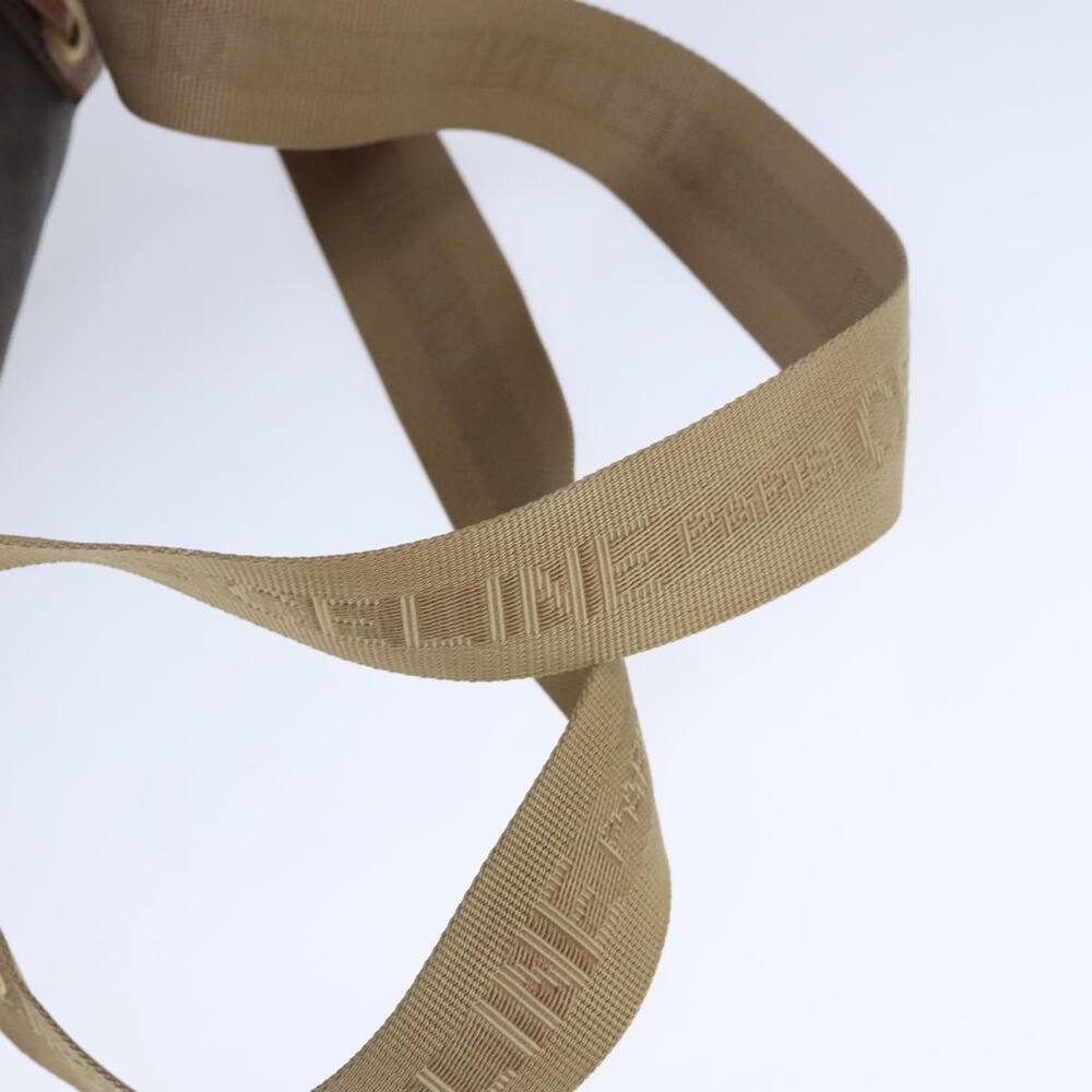 CELINE Macadam Canvas Backpack Pvc Leather Brown Gold - Picture 9 of 16